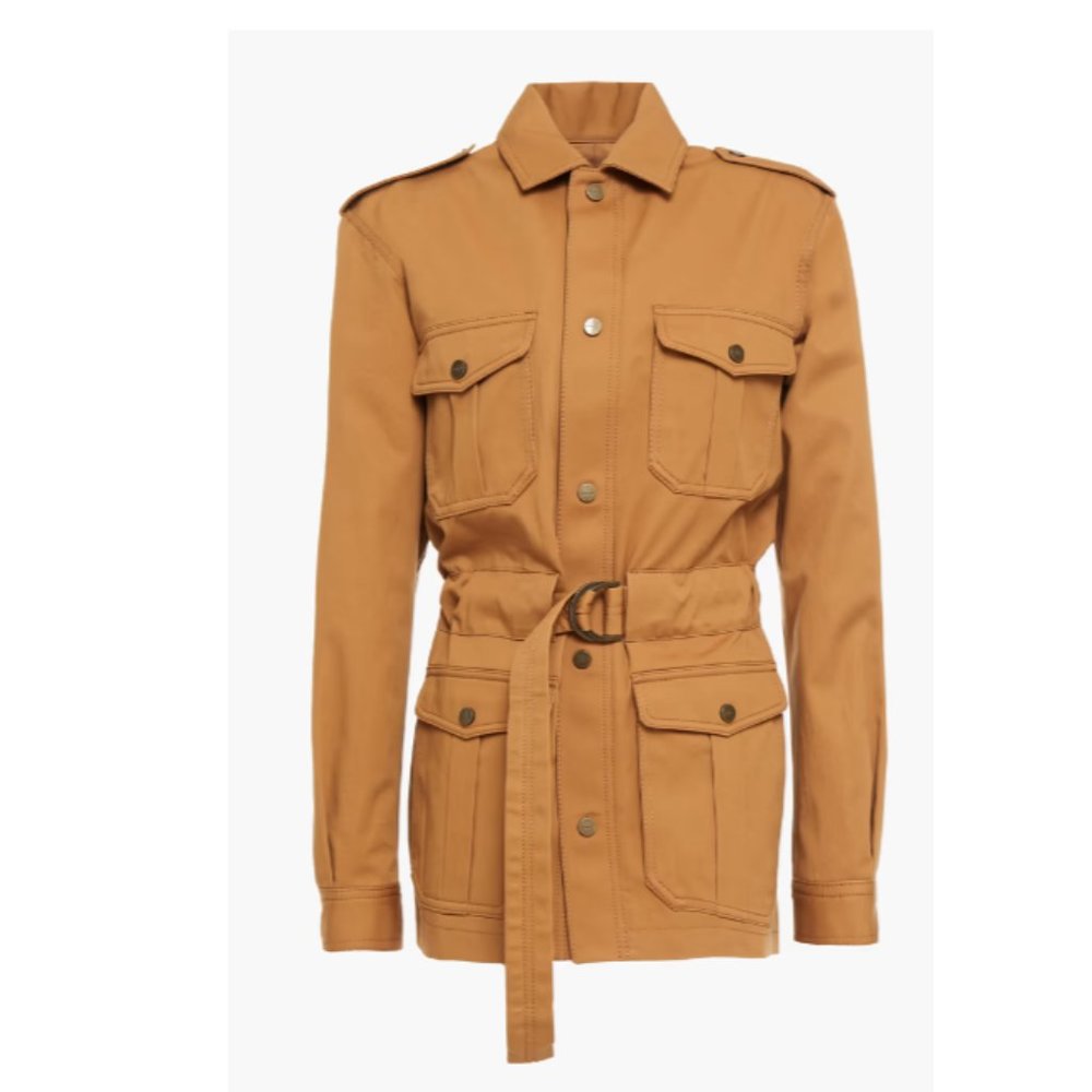 ZIMMERMANN Belted cotton-gabardine jacket - NEW